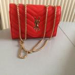 leuk klein rood tasje met metalen band, avondtasje, clutch, Ophalen, Zo goed als nieuw, Rood, Handtas