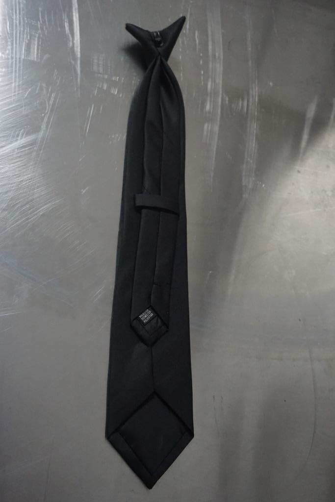 Partij 161x clip stropdassen stropdas clipdas 47-57 cm, Kleding | Heren, Stropdassen, Nieuw, Effen, Zwart, Ophalen of Verzenden