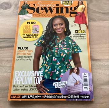 Simply Sewing nr 119 met 3 complete patronen.  beschikbaar voor biedingen