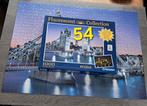 Puzzel 1000 stukjes compleet London tower bridge Fluorescere, Hobby en Vrije tijd, Denksport en Puzzels, Ophalen of Verzenden