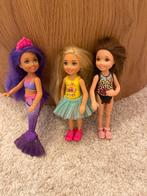 Leuke set van 3 Chelsea Barbie poppen, Kinderen en Baby's, Speelgoed | Poppen, Ophalen of Verzenden, Gebruikt, Barbie