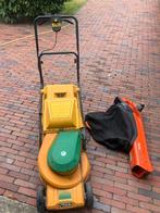 Stiga elektrische grasmaaier en Flymo bladblazer/zuiger, Tuin en Terras, Grasmaaiers, Ophalen, Cirkelmaaier, Gebruikt, Opvangzak