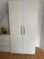 IKEA Pax Kast - Wit, 2 Deuren, 100x58x202, Ophalen, Kunststof, Gebruikt, 100 tot 150 cm