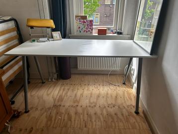 Ikea Galant - verstelbaar bureau met wit blad - afbeelding 1