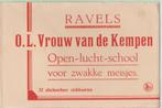 Ravels (B) Openluchtschool voor zwakke meisjes compl.set 32x, Verzamelen, Verzenden, 1940 tot 1960, Ongelopen, Antwerpen