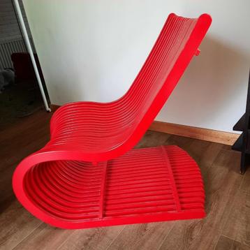 one of a kind  houten design stoel fauteuil echte eyeketcher beschikbaar voor biedingen
