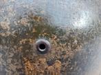 WW2 Duitse camo helm, Verzamelen, Ophalen, Landmacht, Duitsland, Helm of Baret