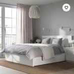 Prachtig Ikea Malm bed ,lattenbodems, goed matras 180x200cm, Huis en Inrichting, Ophalen, Wit, Tweepersoons, Zo goed als nieuw