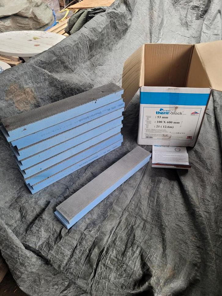 Thermoblock Isolatie - 8 stuks Nieuw in Doos, Doe-het-zelf en Verbouw, Isolatie en Afdichting, Nieuw, Overige materialen, Minder dan 4 cm