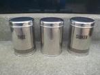 Blik Van Nelle Koffie chrome chroom voorraadblik suiker thee, Ophalen of Verzenden, Gebruikt