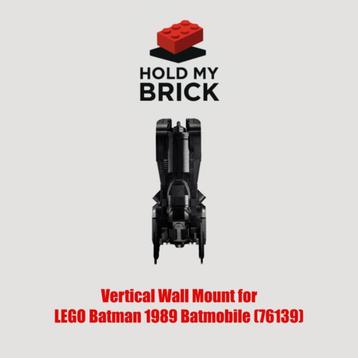 Vertical Wall Mount for LEGO Batman 1989 Batmobile (76139) beschikbaar voor biedingen