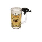Bierglas met bel, 0.5L, Verzamelen, Ophalen of Verzenden, Nieuw, Bierglas
