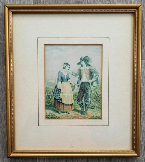 The Cavalier Le Blond c 1850's - Baxter, Antiek en Kunst, Kunst | Etsen en Gravures, Ophalen of Verzenden