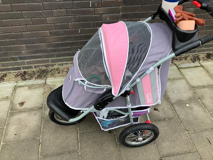 Innopet buggy hond roze en grijs, Dieren en Toebehoren, Honden-accessoires, Zo goed als nieuw, Ophalen