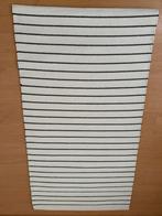 NIEUW!! Kleed off-white met zwarte strepen - 80 x 148 cm, Ophalen of Verzenden, Nieuw, Rechthoekig, 200 cm of meer
