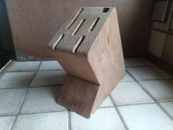 Origineel massief houten messenblok Miele keuken  beschikbaar voor biedingen