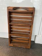 Vintage retro jaren 70 kruidenrekje hout keuken kruidenrek, Antiek en Kunst, Ophalen of Verzenden