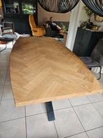 Visgraat eetkamertafel Henders en Hazel, Ophalen, Gebruikt, 200 cm of meer, 50 tot 100 cm
