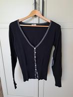 Heel mooi zwart vestje met glitterdetail, maat S., Kleding | Dames, Truien en Vesten, Zwart, Casual Ladies, Ophalen of Verzenden