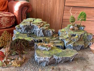 D&D Warhammer Herfst bos Terrein Diorama scenery beschikbaar voor biedingen