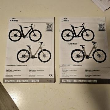 Crivit urban e bike x rubberen ketting beschikbaar voor biedingen