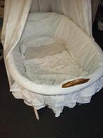 Mooie houten wieg met neutrale en roze stof, Ophalen, Zo goed als nieuw, Wieg