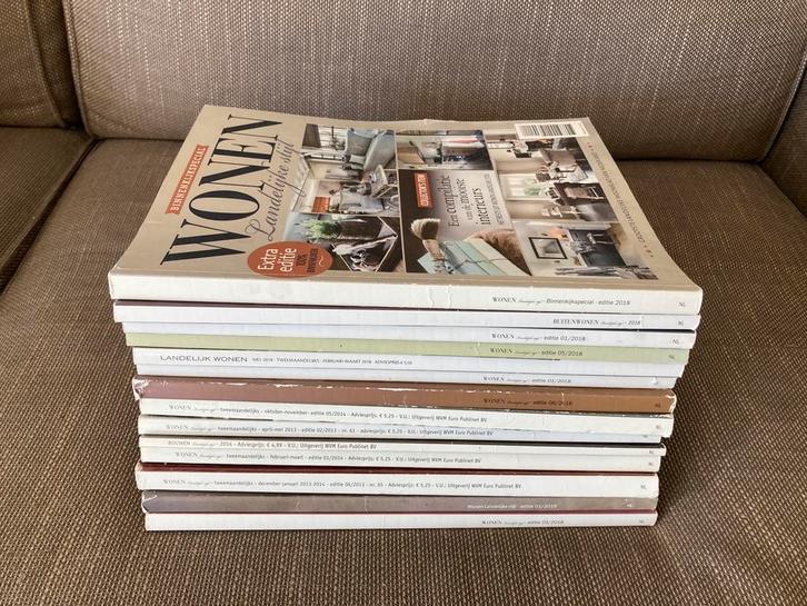 Woon tijdschriften magazines landelijke stijl, Boeken, Tijdschriften en Kranten, Gelezen, Ophalen of Verzenden