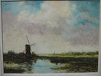 Het sfeervolle Groene Hart; klassiek olieverf van Salomein, Ophalen