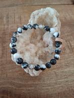 Natuurkralen armband met Zebra Jaspis, Overige materialen, Met edelsteen, Zwart, Nieuw