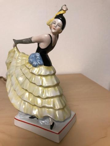 art deco beeldje, parfumlamp of nachtlampje. beschikbaar voor biedingen