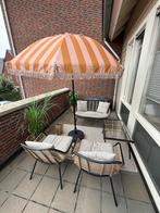 Intratuin loungeset balkon wicker rotan tuinset balkonset, Ophalen, 4 zitplaatsen, Loungeset, Wicker