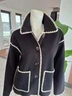 Peppercorn Jasje Zwart Beige Bies 44 xl  vestjas vest jas, Zwart, Maat 42/44 (L), Ophalen of Verzenden, Zo goed als nieuw