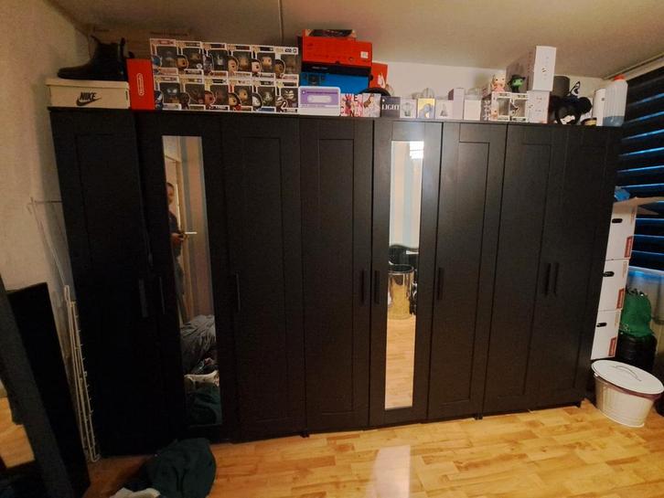 Brimnes kledingkasten 3x driedeurs 1x tweedeurs, Huis en Inrichting, Kasten | Kledingkasten, Zo goed als nieuw, 150 tot 200 cm