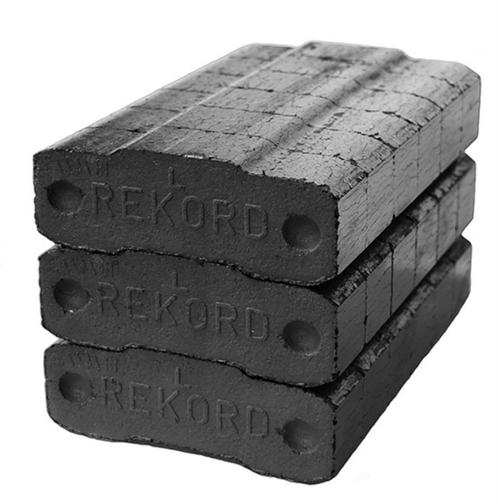 De echte bruinkool briketten van Rekord, 44 stuks, 25 kg, Tuin en Terras, Haardhout, Blokken, Overige houtsoorten, Minder dan 3 m³