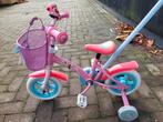 Leuke kinderfiets met duwstang, Fietsen en Brommers, Fietsen | Meisjes, 14 inch of minder, Ophalen of Verzenden, Handrem, Disney