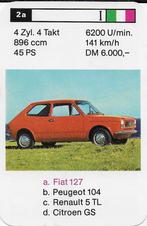 X8 autokaartje fiat 127, Ophalen of Verzenden, Zo goed als nieuw, Auto's