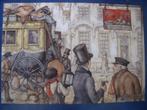kaart Anton Pieck koetsen kaart 3 uit 2013  in prima staat, Ophalen of Verzenden, 1980 tot heden, Sterren en Beroemdheden
