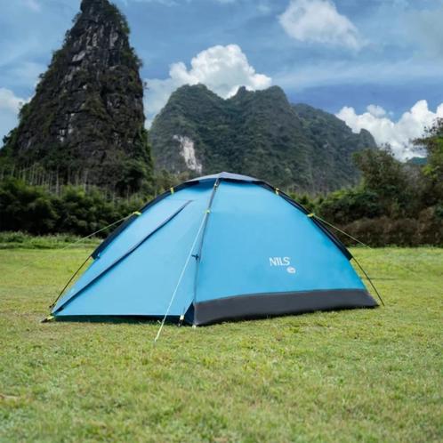 Nils Nightfall Blue Lichtgewicht Tent, Caravans en Kamperen, Tenten, tot en met 2, Nieuw, Verzenden
