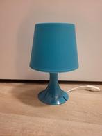 Blauwe/turquoise tafellamp van ikea, Huis en Inrichting, Kunststof, Ophalen of Verzenden, Zo goed als nieuw, Modern