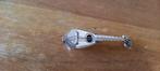 miniatuur zilveren mandoline, Antiek en Kunst, Ophalen of Verzenden, Zilver