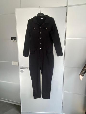J119 Zac&Zoe maat M=38/40 skinny jumpsuit pak overall zwart beschikbaar voor biedingen