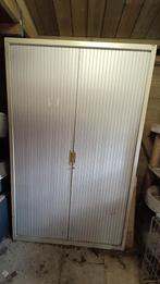 Archiefkast aluminium roldeur en stalen kast, Ophalen, Gebruikt, 100 tot 150 cm, Met slot