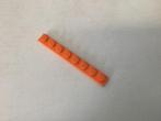 Lego plaat 1x8 oranje, Kinderen en Baby's, Speelgoed | Duplo en Lego, Ophalen of Verzenden, Gebruikt, Losse stenen, Lego
