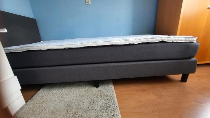 Boxspring 90 x 210, Huis en Inrichting, Slaapkamer | Boxsprings, Zo goed als nieuw, 90 cm, 210 cm, Eenpersoons, Ophalen of Verzenden