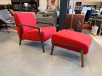 Nieuw Harvink Splinter Fauteuil met Hocker Hallingdal stof, Huis en Inrichting, Harvink, Nieuw, 75 tot 100 cm, Ophalen of Verzenden