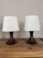 Twee vintage IKEA Lampan lampen met transparante voet, Ophalen of Verzenden, Zo goed als nieuw, Minder dan 50 cm