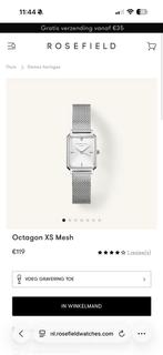 Rosefield Octagon XS Mesh horloge, Ophalen of Verzenden, Nieuw, Staal, Polshorloge