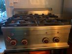 Krachtig professioneel 4 pits gaskooktoestel, Ophalen, 4 kookzones, Zo goed als nieuw, Gas