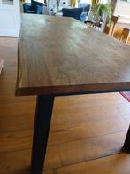Eiken Boomstamtafel 240x100, Huis en Inrichting, Tafels | Eettafels, Ophalen, Gebruikt, Eikenhout, 200 cm of meer
