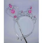 Nieuw ! Prinsessen Roze Accessoires ,Tiara Diadeem en Staf, Ophalen of Verzenden, Nieuw, Meisje